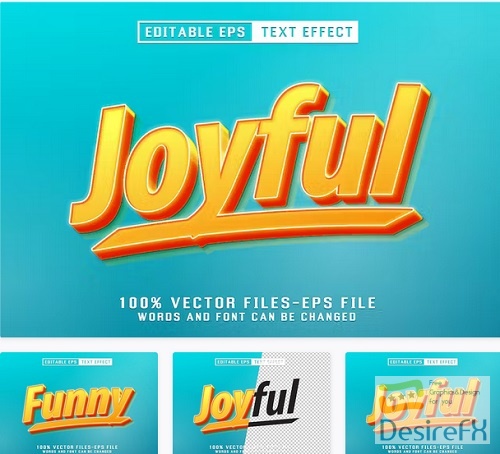 Joyful Editable Text Effect - G53EE2U