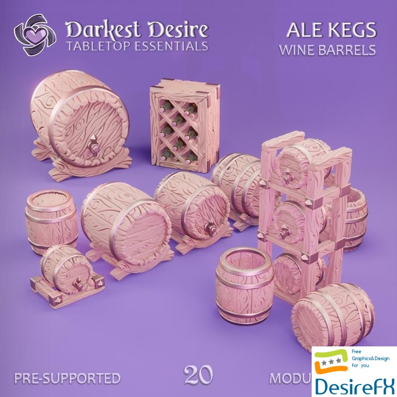 Kegs and Barrels 3D Print