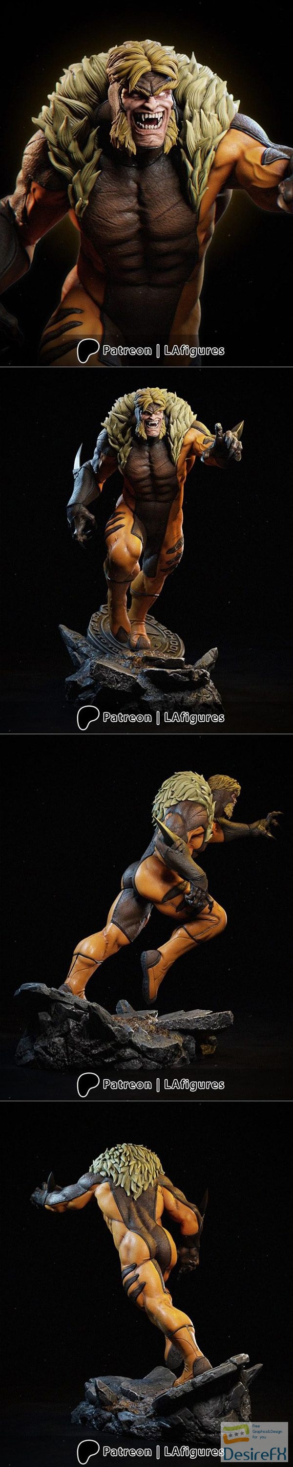 L.A. Figures – Sabretooth – X-Men – 3D Print