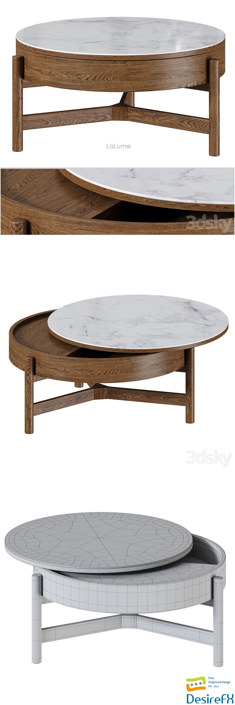 LaLume coffee table 3D Model