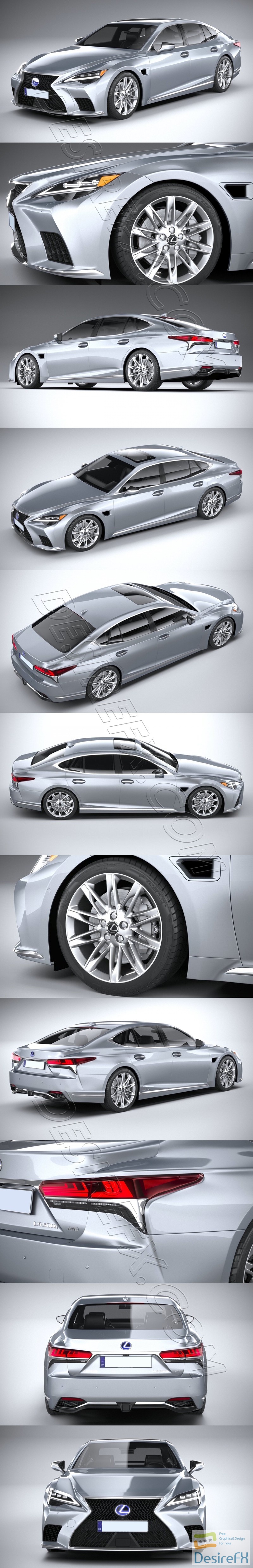Lexus LS 2021 3D Model