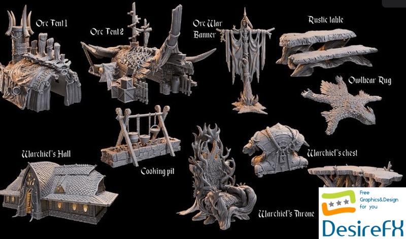 Loot Studios - Orcs of Butcherhold January 2024 3D Print
