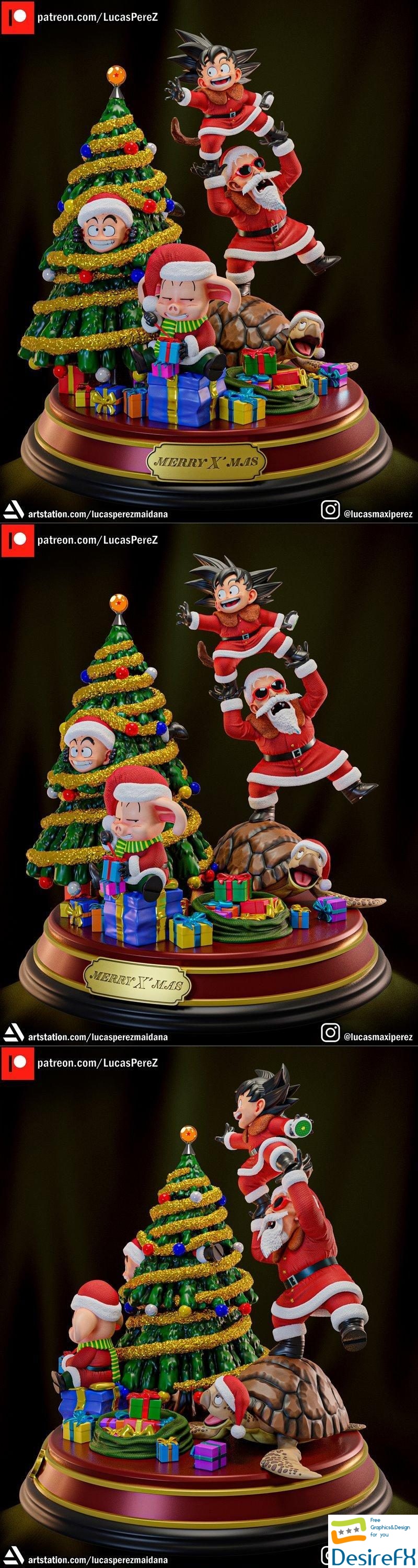 Lucas Perez - Diorama Especial Navidad 3D Print