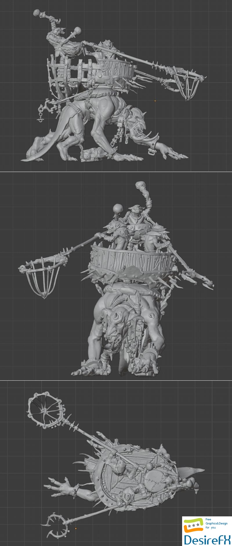 Marshy Troll and Crew 3D Print