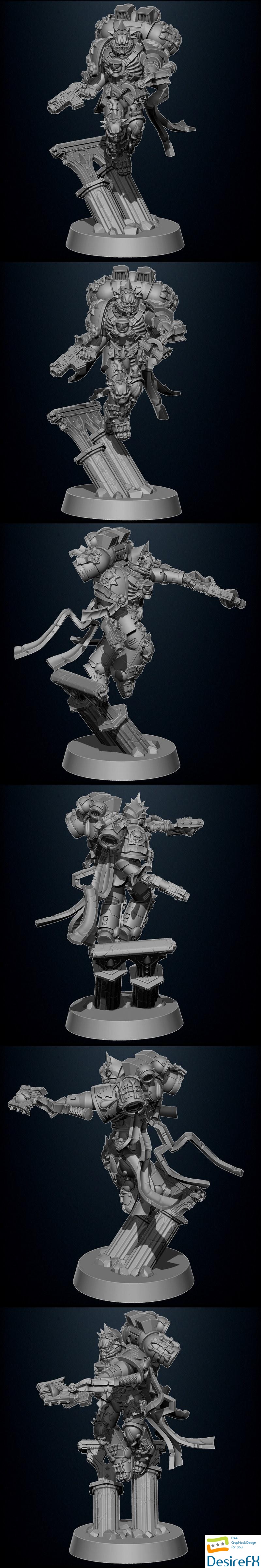 Martin the Hemo Knights Warden - 3D Print