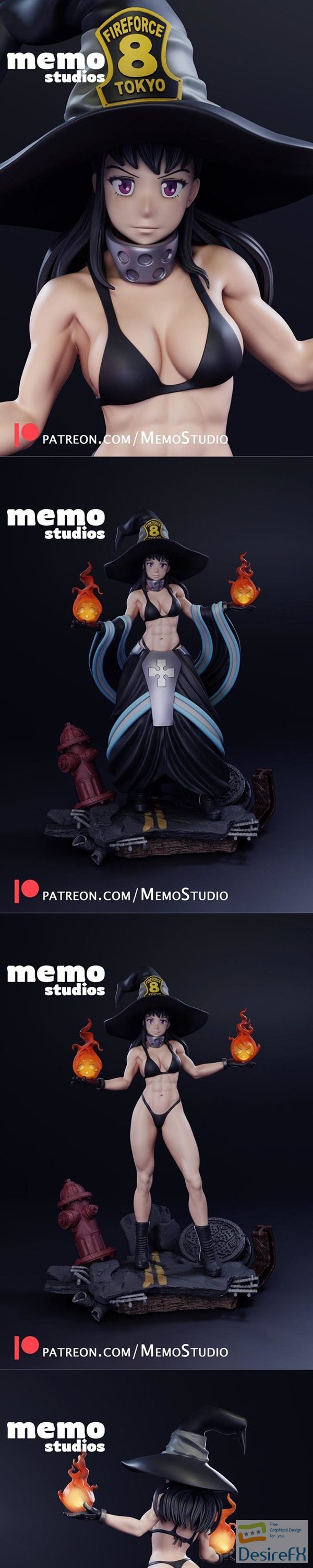 Memo Studio – Maki Oze Fire Force – 3D Print