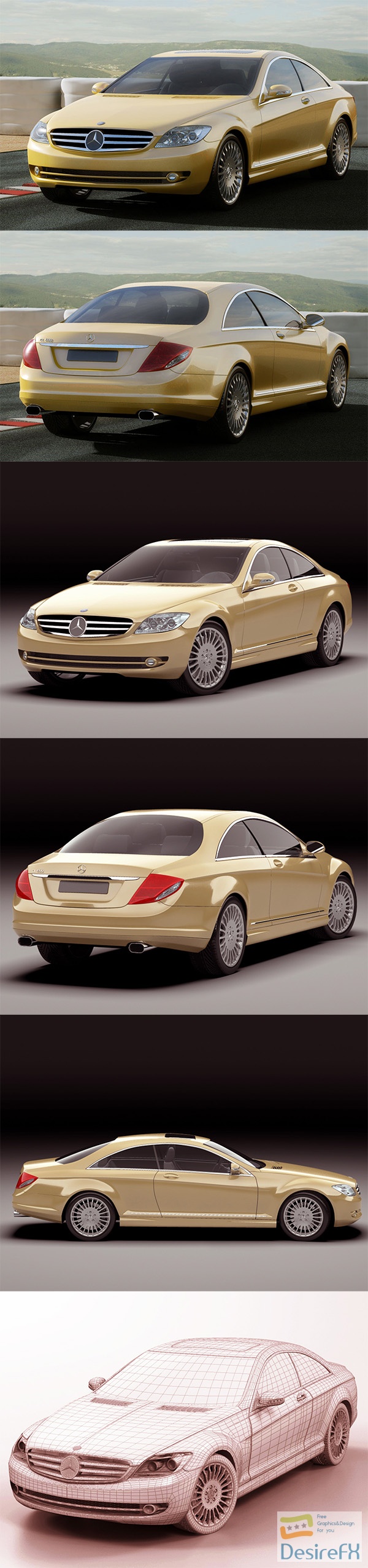 Mercedes-Benz CL 2007 3D Model