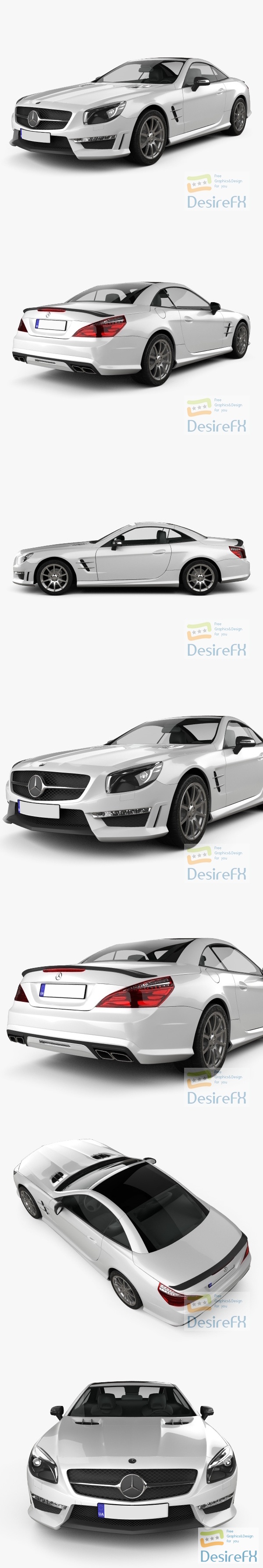 Mercedes-Benz SL-Class AMG 2013 3D Model