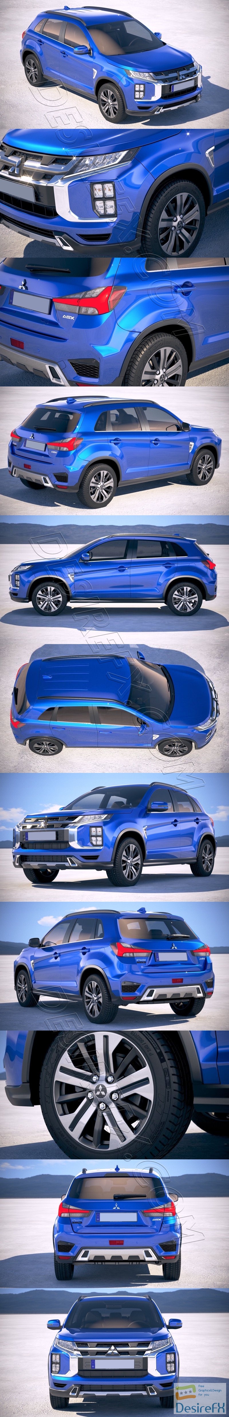 Mitsubishi ASX Outlander Sport 2020 3D Model