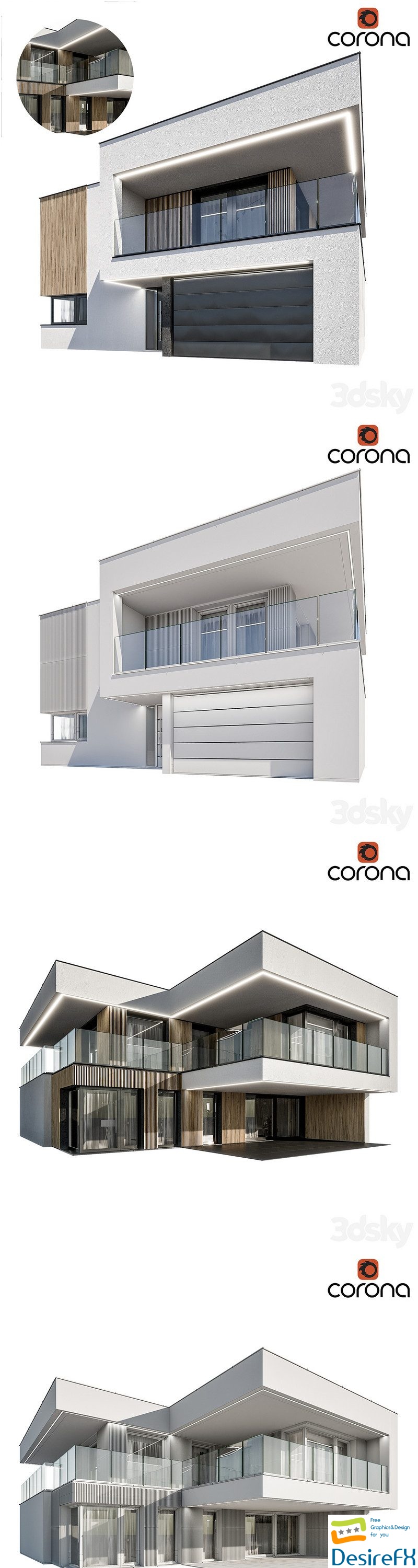 Modern house 05 3D Model