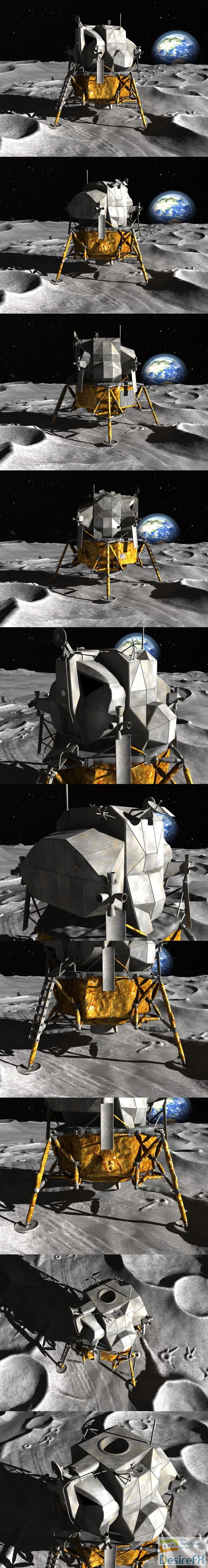 NASA Apollo Lunar Landing Module 3D Model