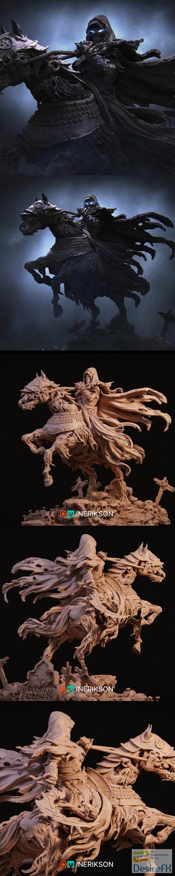 Nerikson – Four Horseman Death – Main Variant – 3D Print