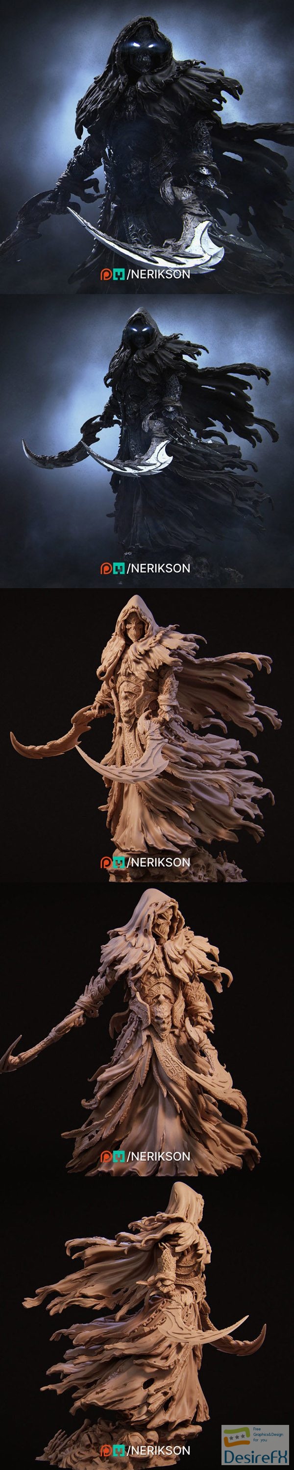 Nerikson – Four Horseman Death – Standalone Variant – 3D Print