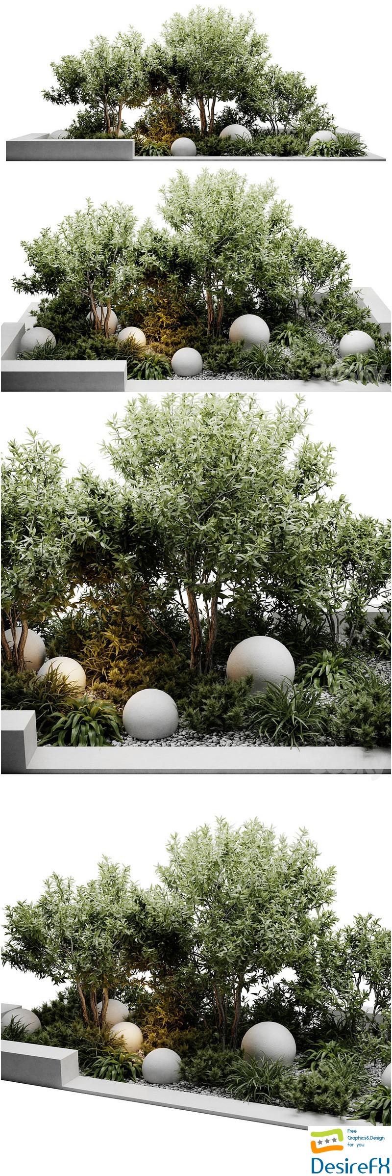 Outdoor plants 3D Model
