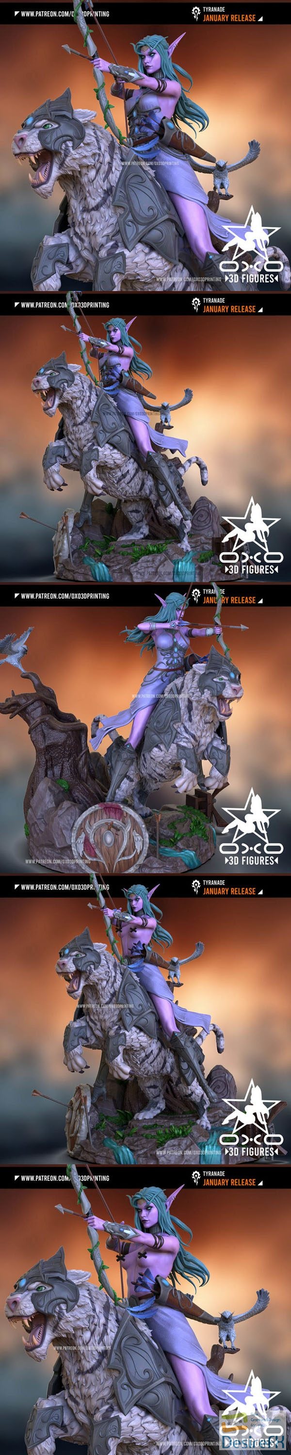 OXO3D – Tyrande Standard and NSFW – 3D Print