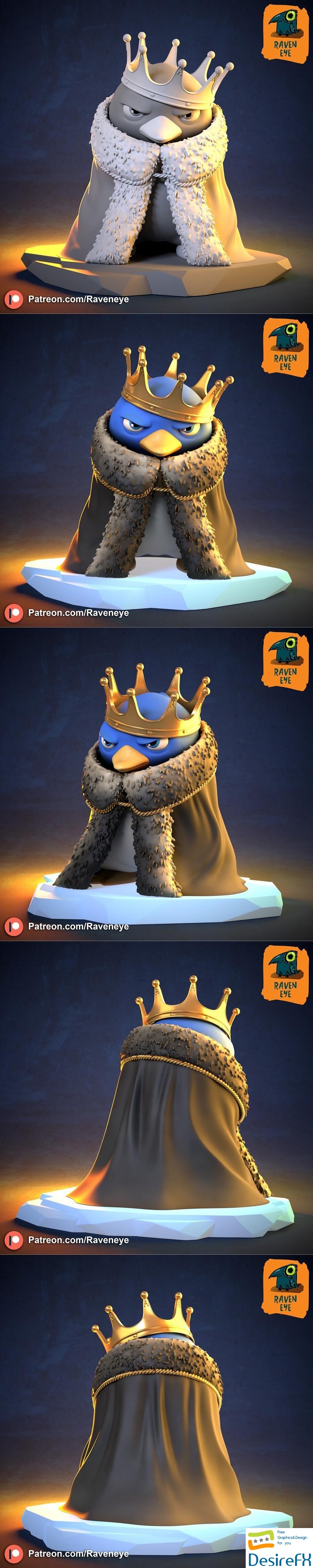 Penguin King 3D Print