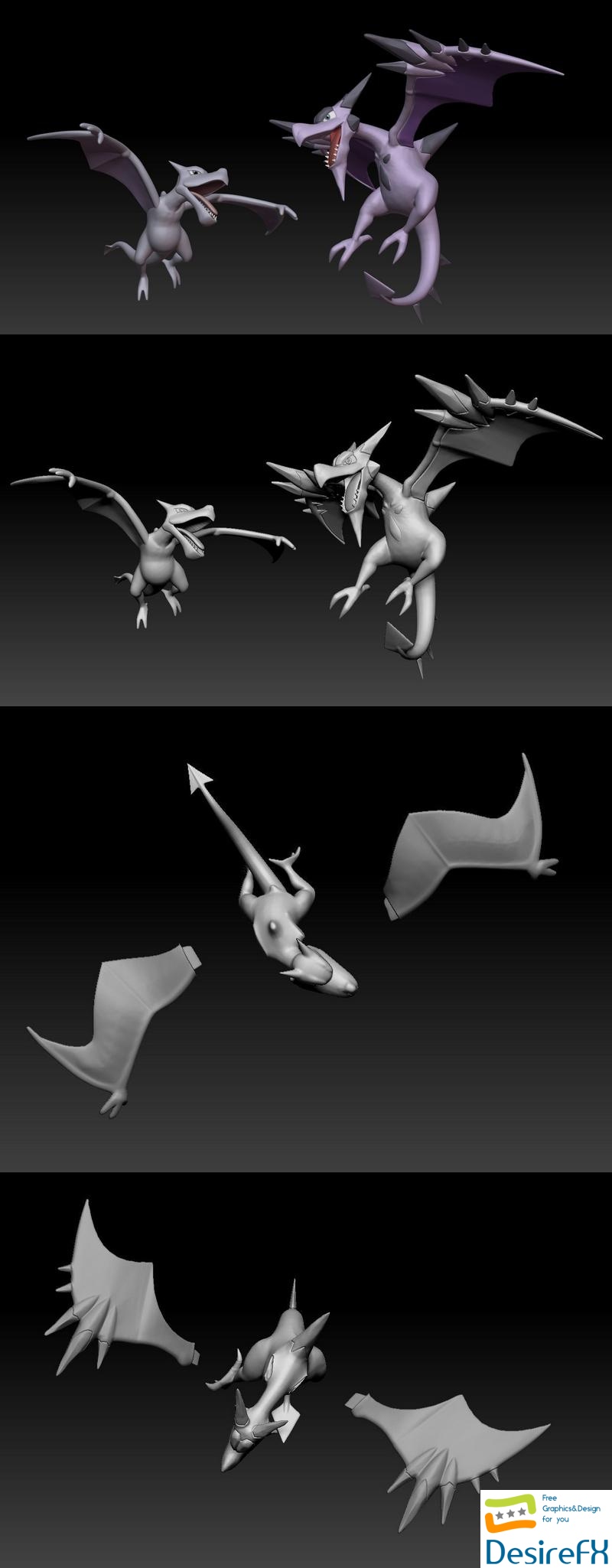 Pokemon Aerodactyl - 3D Print