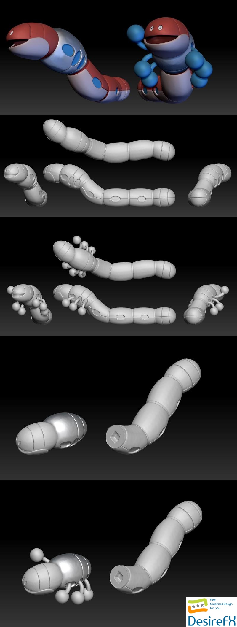 Pokemon Orthworm - 3D Print