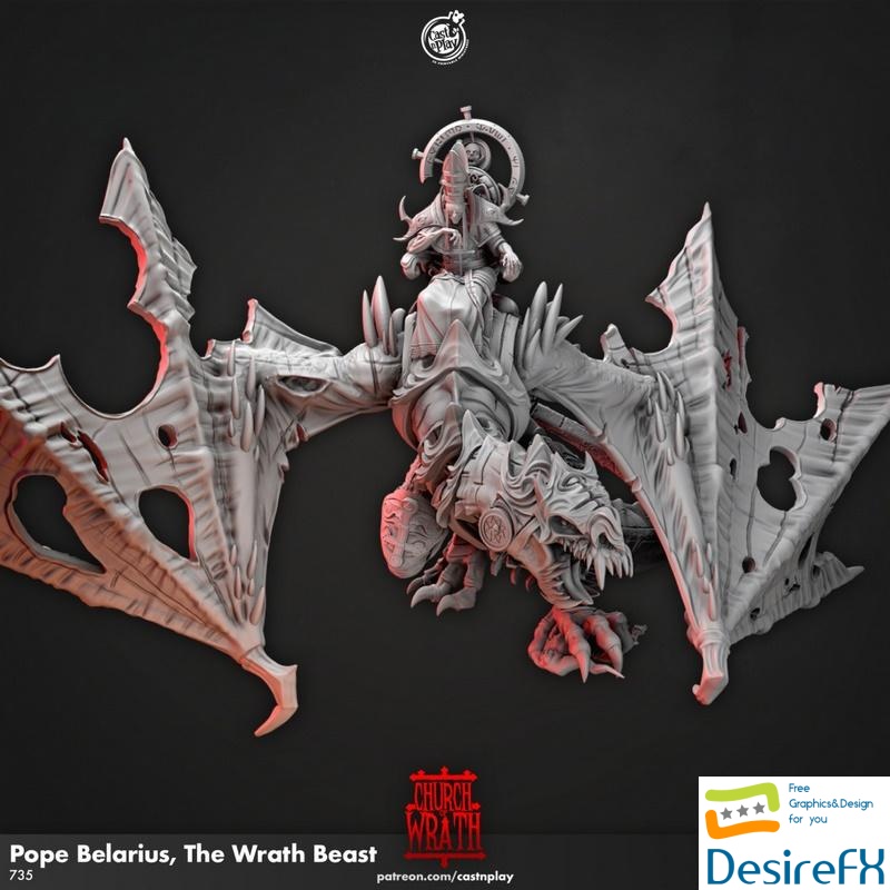 Pope Belarius the Wrath Beast - 3D Print