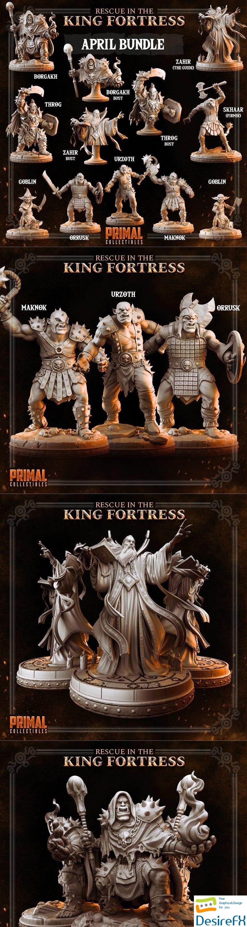 Primal Collectibles - Rescue in The King Fortress 3D Print