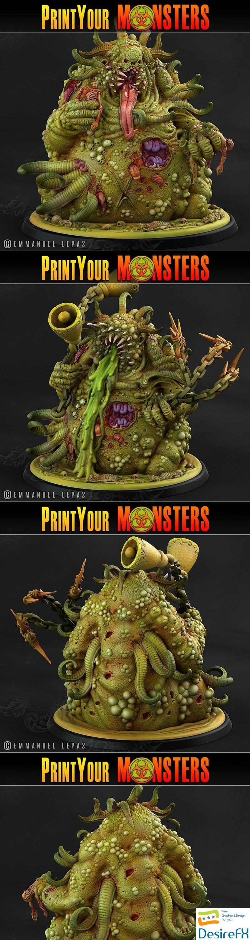 Print Your Monsters - Giant Plague Demon 3D Print