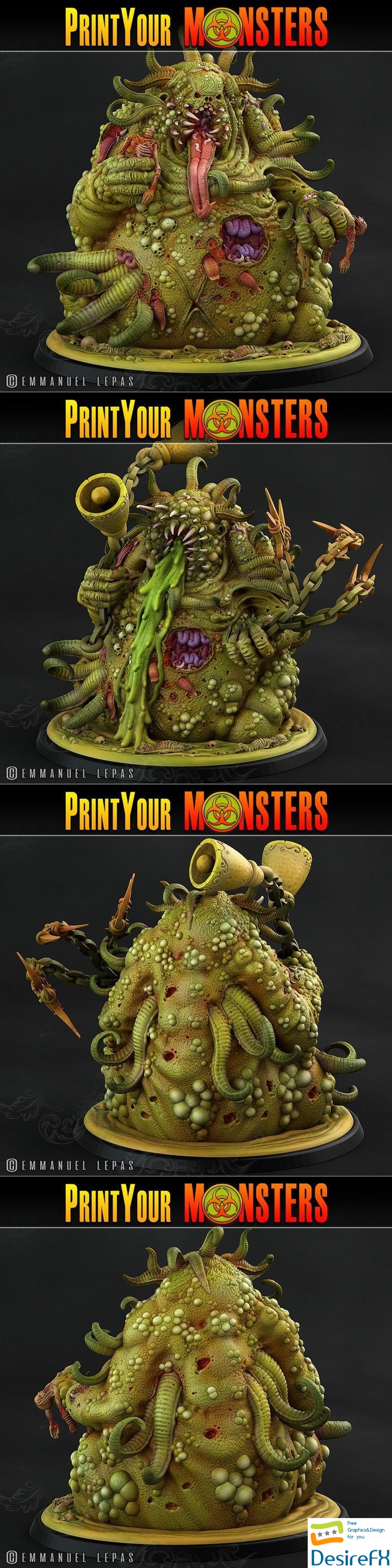 Print Your Monsters - Giant Plague Demon 3D Print