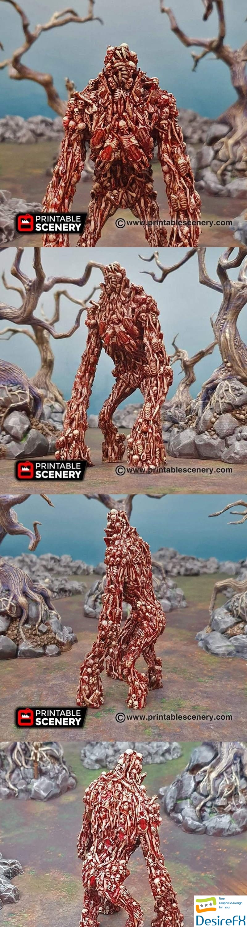 Printable Scenery - Corpse Giant - 3D Print