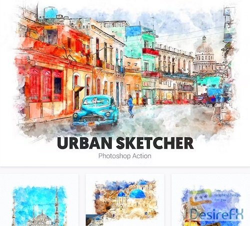 Realistic Urban Sketcher Photoshop Action - 6DHGXDK