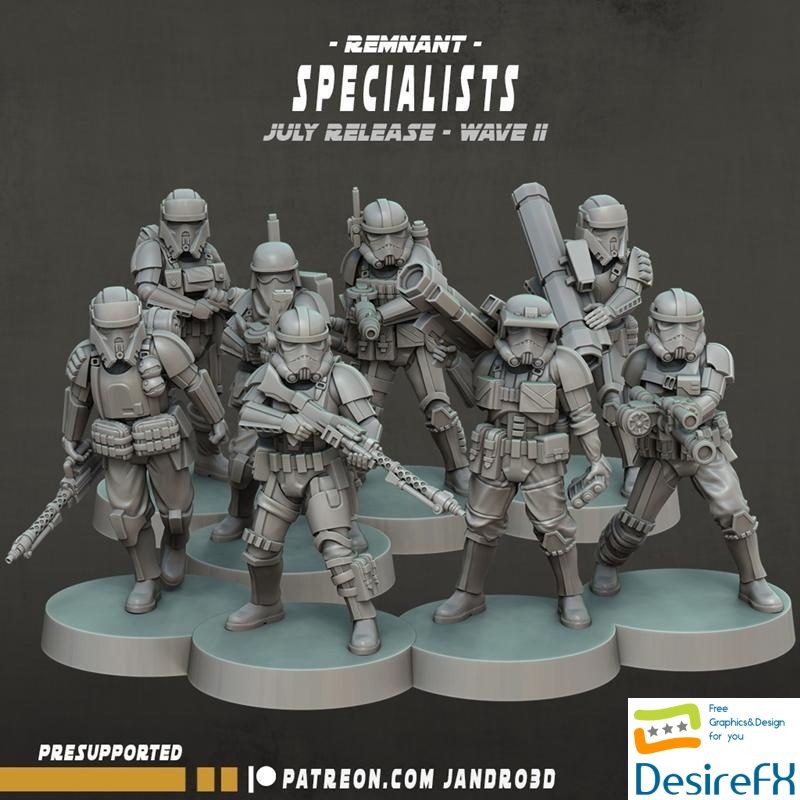 Remnant Trooper - Specialists - JD024 3D Print