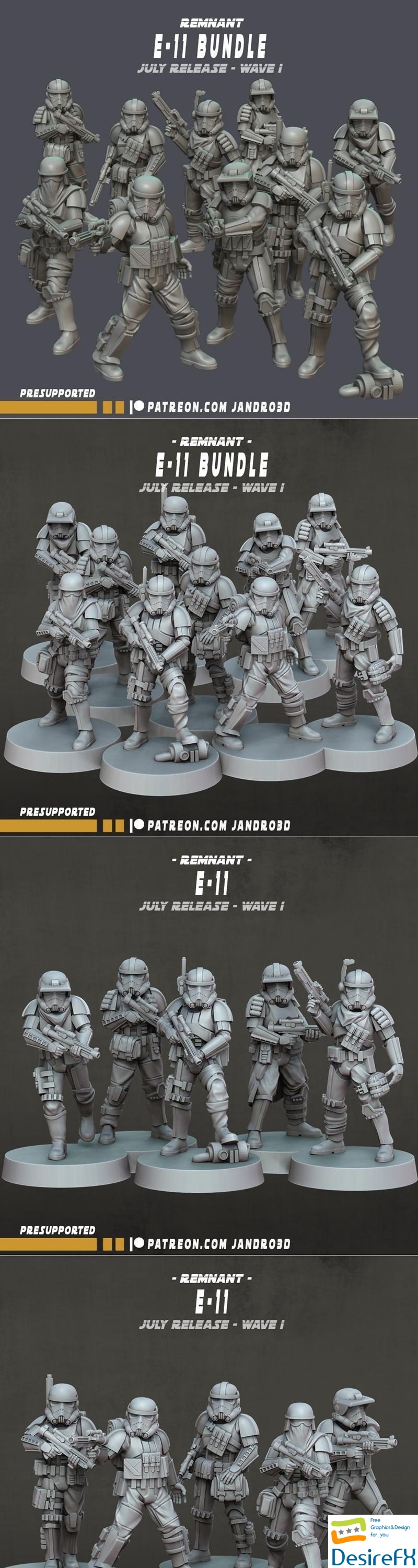 Remnant Trooper - Squads - JD025 3D Print