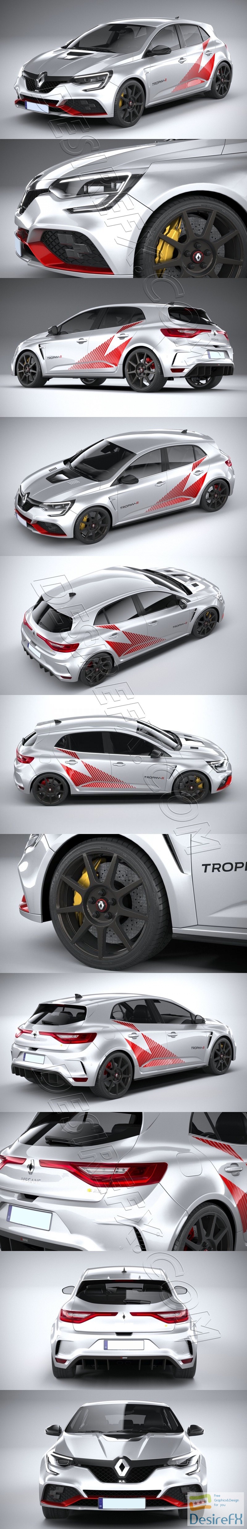 Renault Megane RS Trophy R 2020 3D Model
