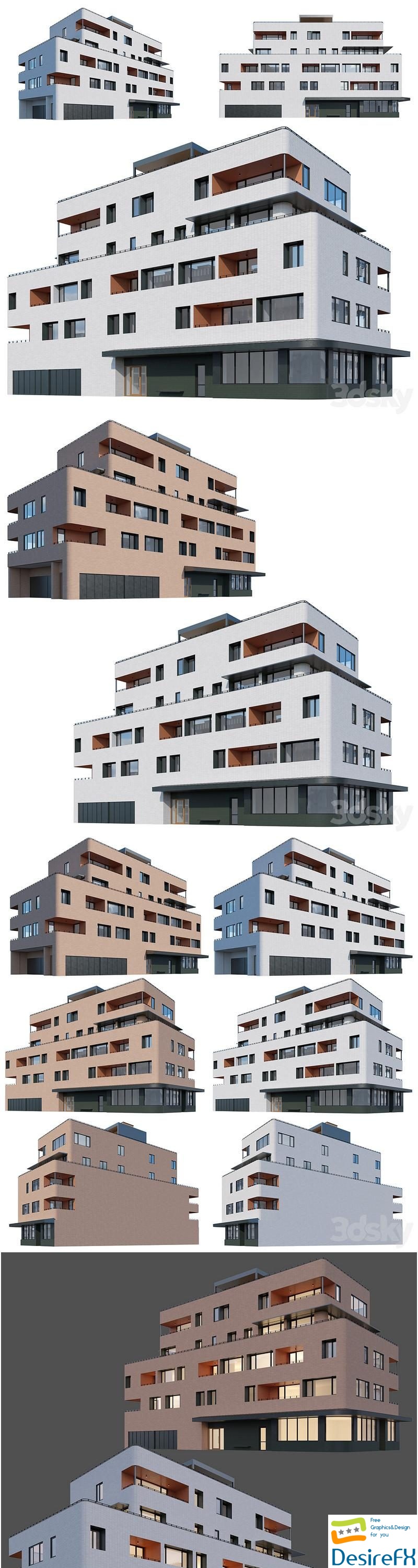 Residential Apartments 01 3D Model