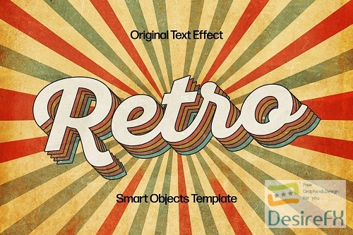 Retro Worn Text Effect - 92034645