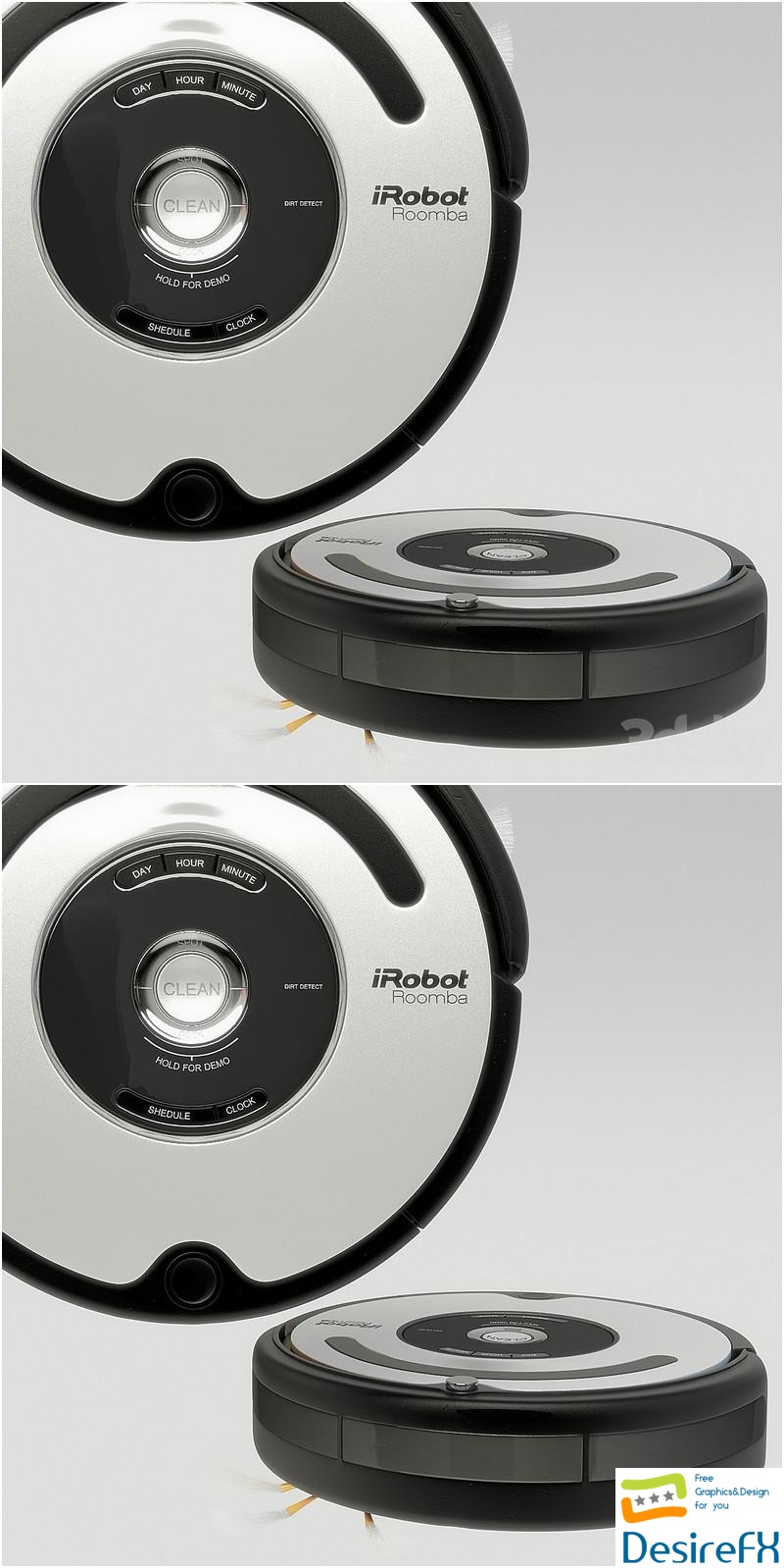 Robot Vacuum Cleaner iRobot Roomba 560 3D Model