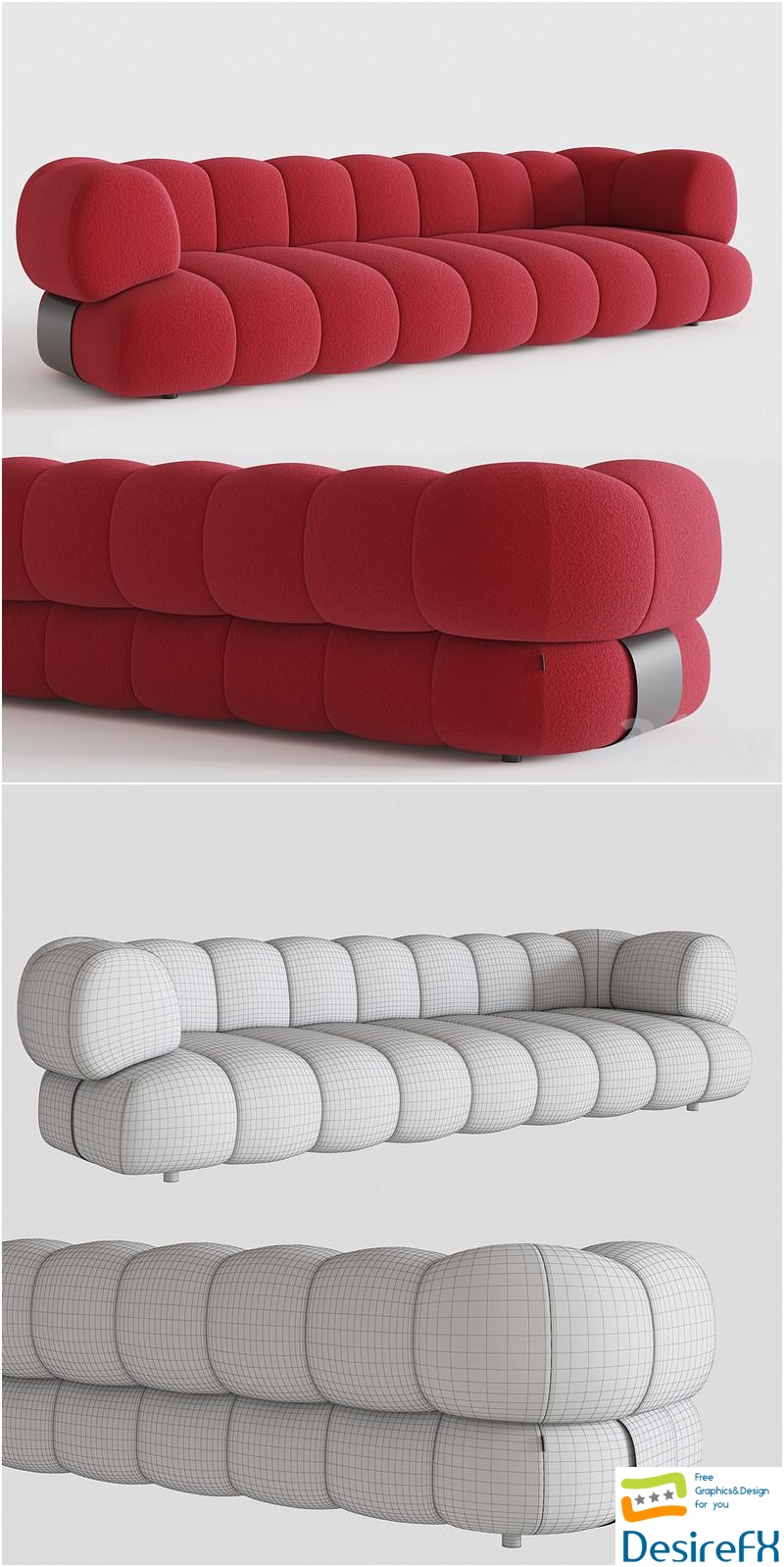 Roche Bobois - INTERMEDE Sofa 3D Model