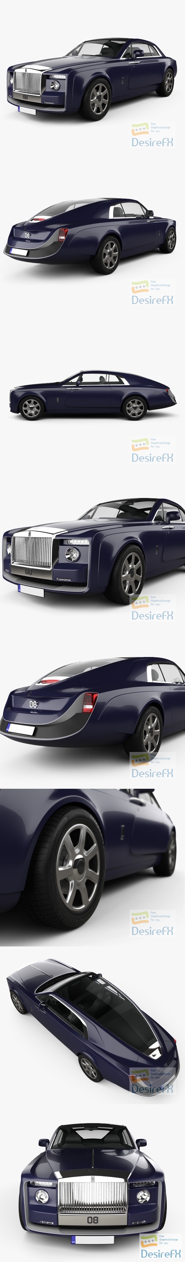 Rolls-Royce Sweptail 2017 3D Model