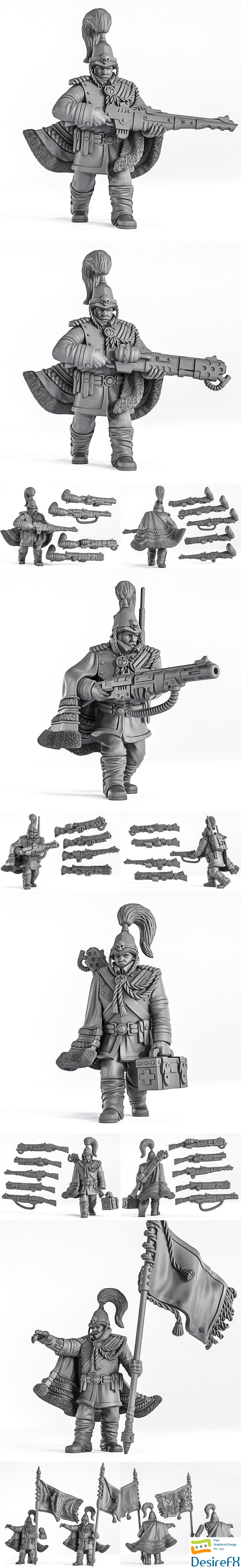 Royal Regiment - Command Squad of the Imperial Force - 3D Print