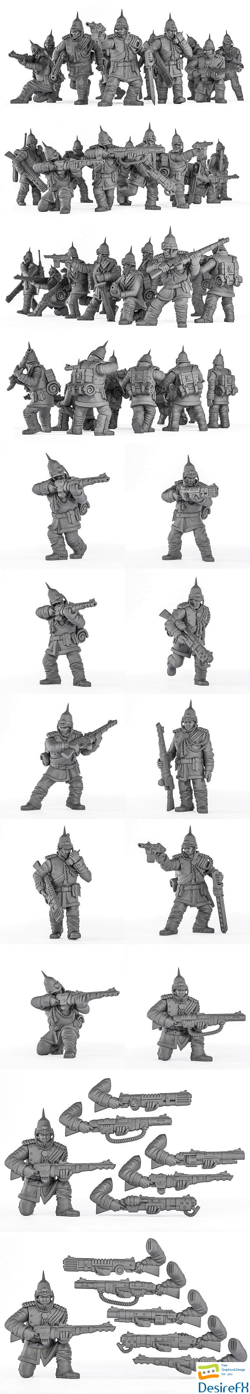 Royal Regiment - Squad of the Imperial Force - 3D Print