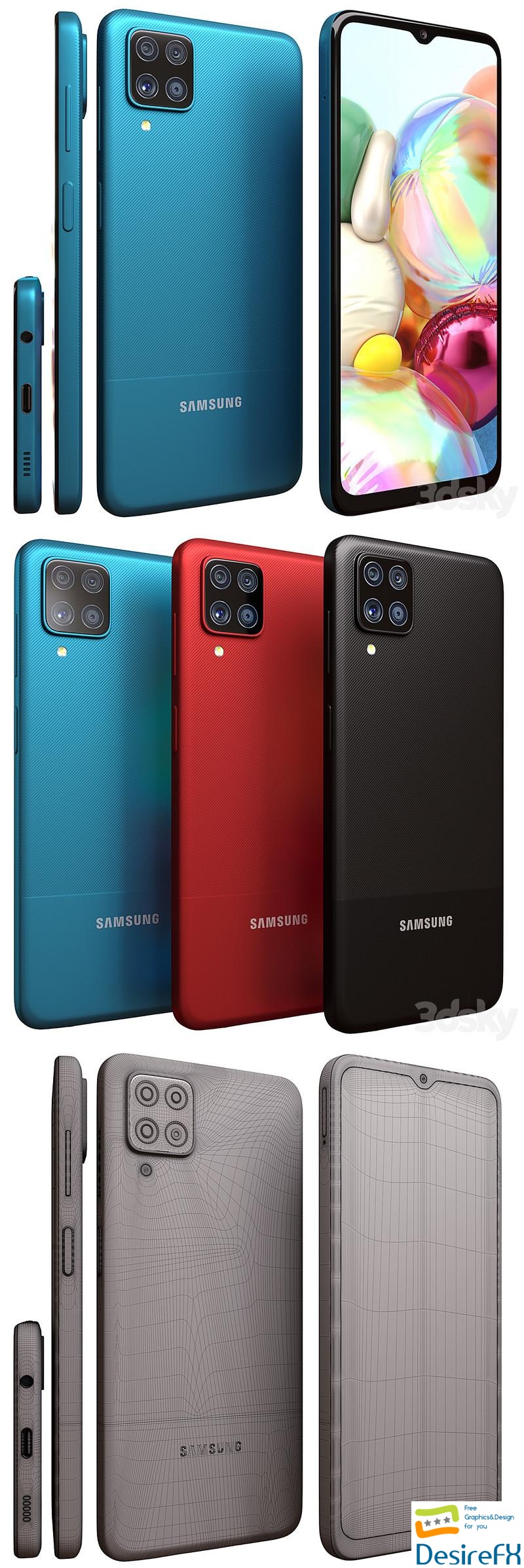Samsung Galaxy A12 3D Model