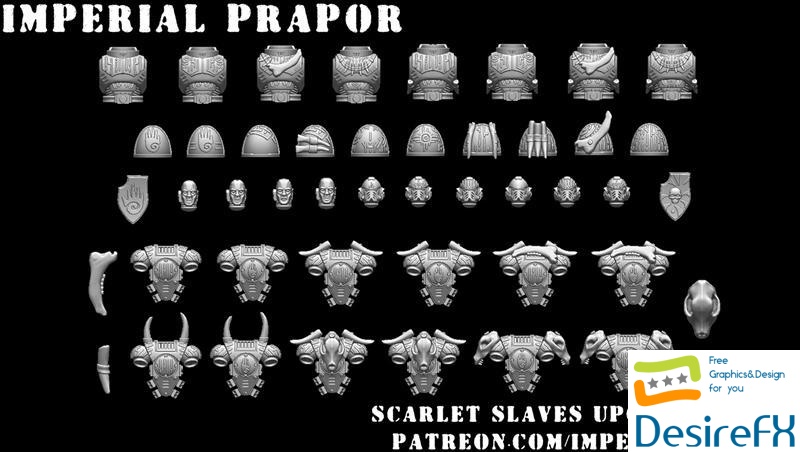 Scarlet Slaves Upgrade Pack 3D Print