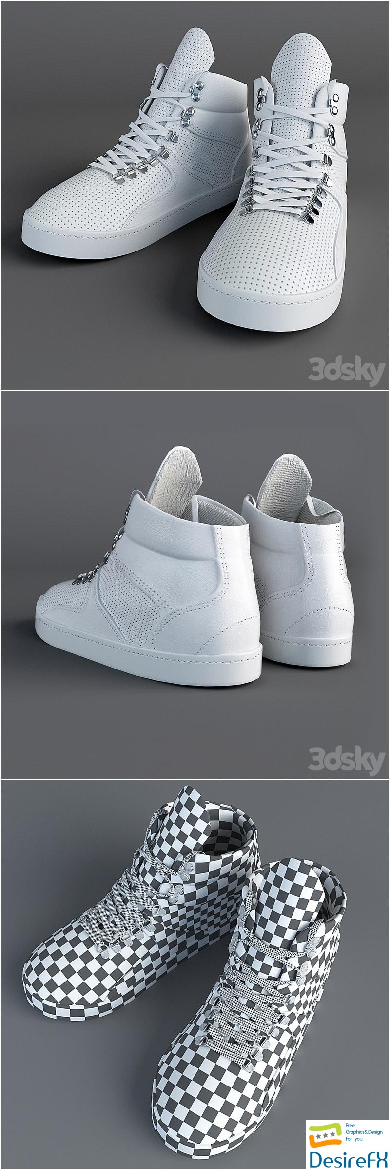 Sneakers Bronx 3D Model