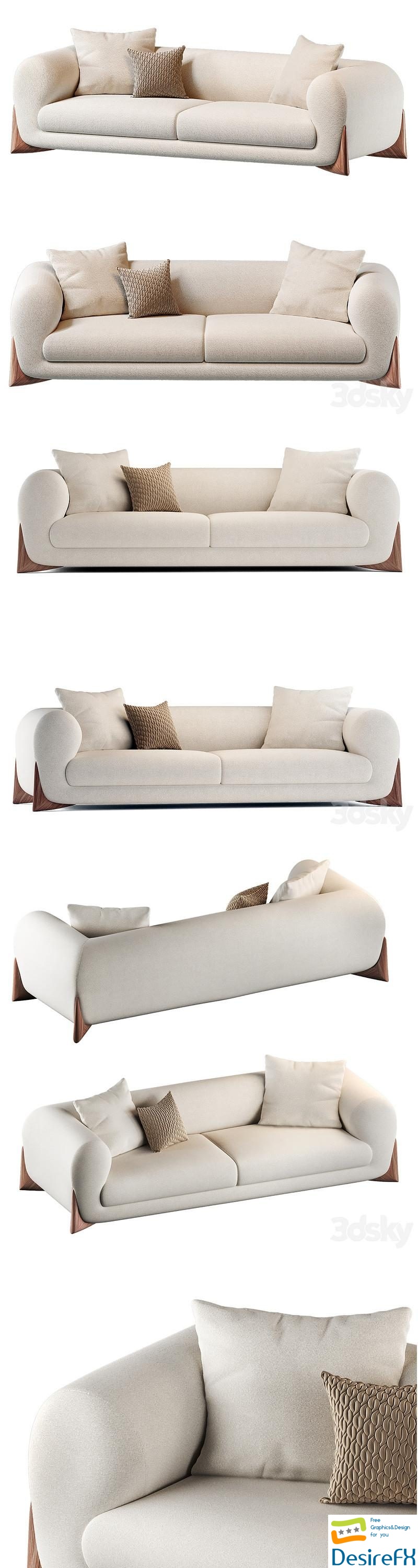 Sofa PORADA SAFTBAY 3D Model