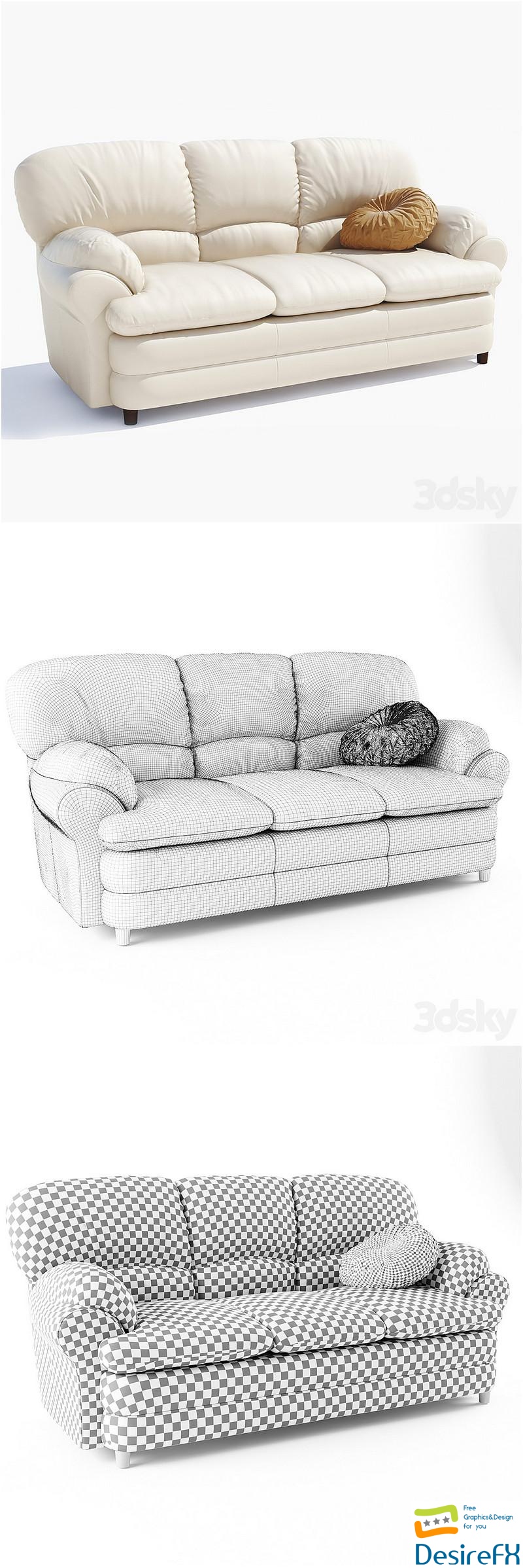 Sofa Santo 3D Model