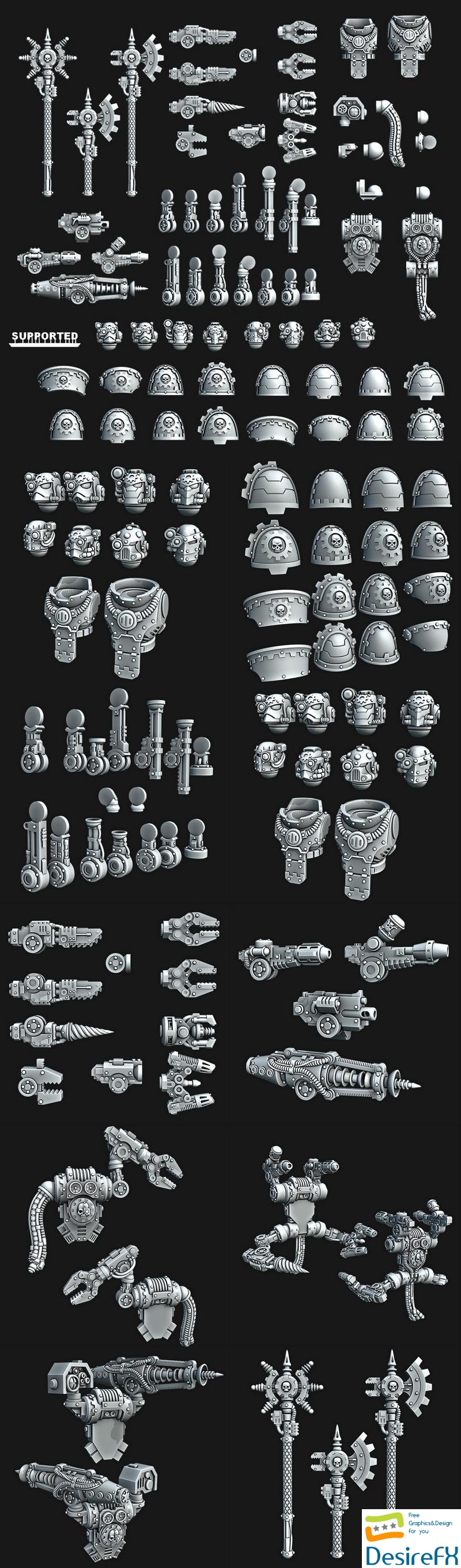 Space Marine Mechanic Conversion Kit - 3D Print