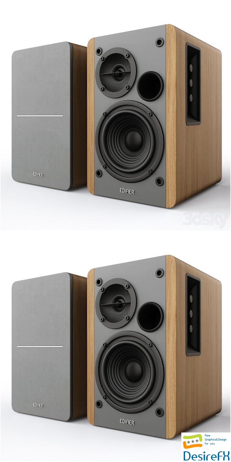 Speakers Edifier R1280T 3D Model