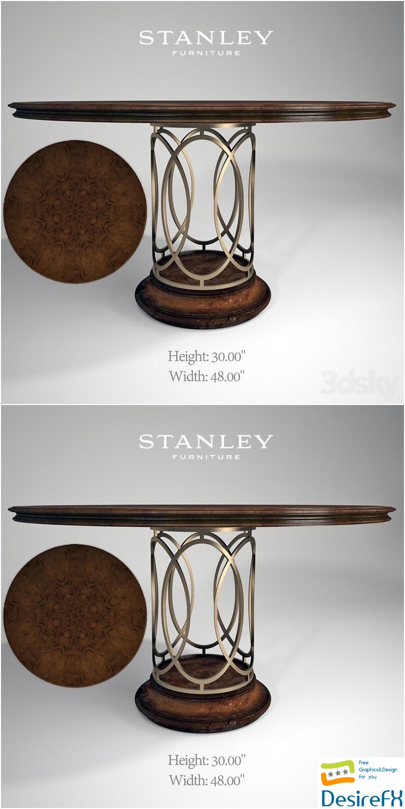 Stanley Avalon Heights table 3D Model