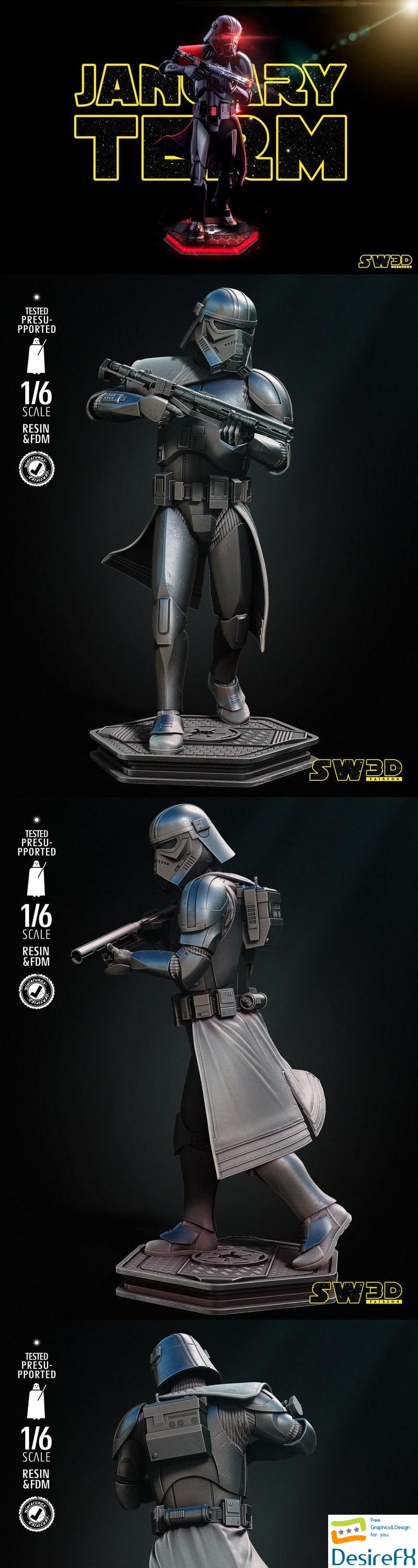 Star Wars - Purge Trooper Sculpture - 3D Print