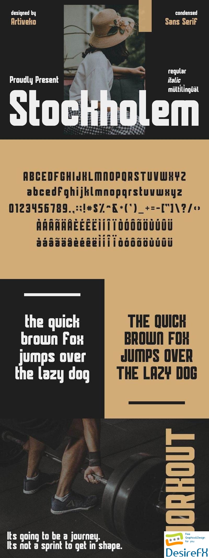 Stockholem Condensed Font MEXFGGD