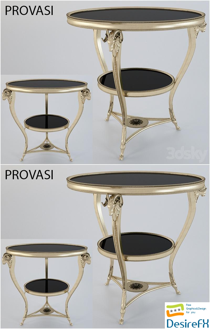 Table PROVASI 3D Model