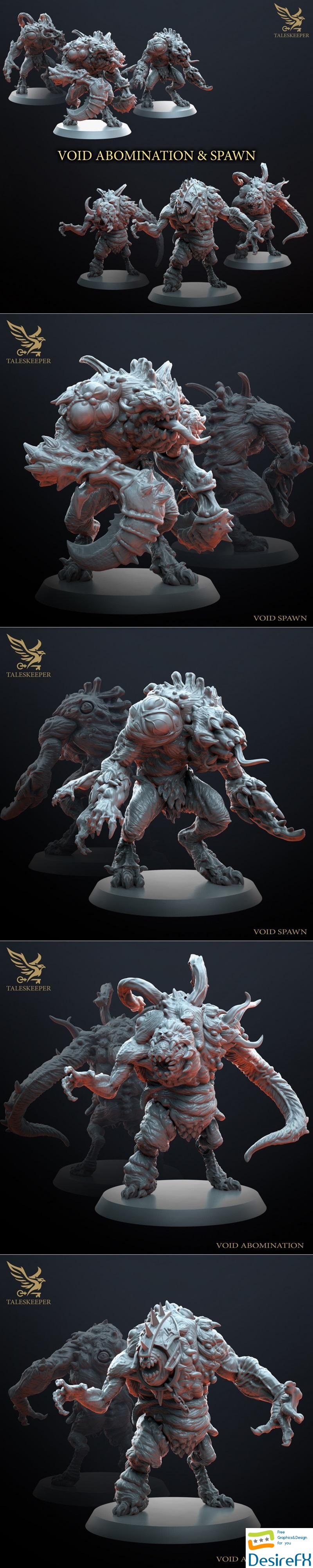 Tales Keeper - Void Abomination and Spawn 3D Print